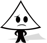 お悩み顔のとんがりクン